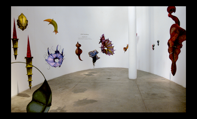 installation image: Equipoise (installation), 2007, Contemporary Arts Center, New Orleans, LA, and link to: installation: Gallery 701, Columbia, SC title page