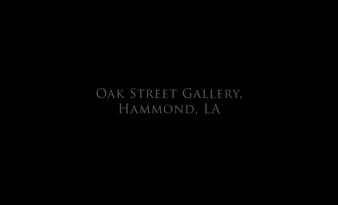 Oak Street Gallery, Hammond, LA title page -- and link to: installation: Oak Street Gallery1